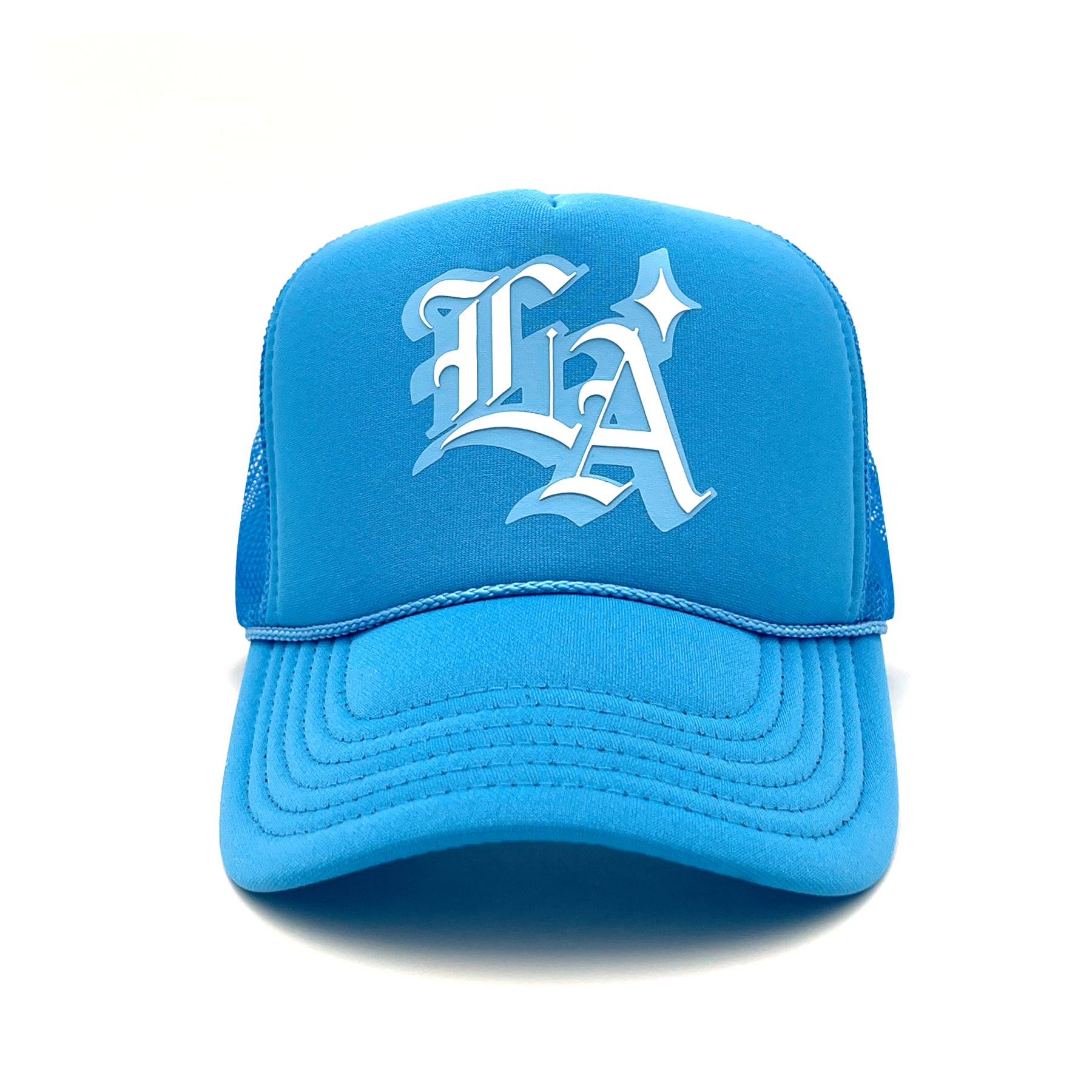 LA Los Angeles Trucker Cap, Baseball Hat With Hearts and Halo 